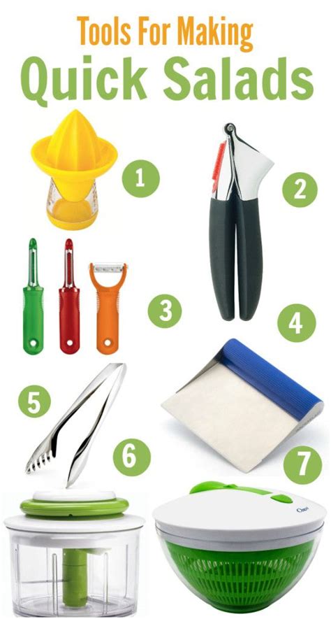 The different tools equipment needed in preparing salad isa